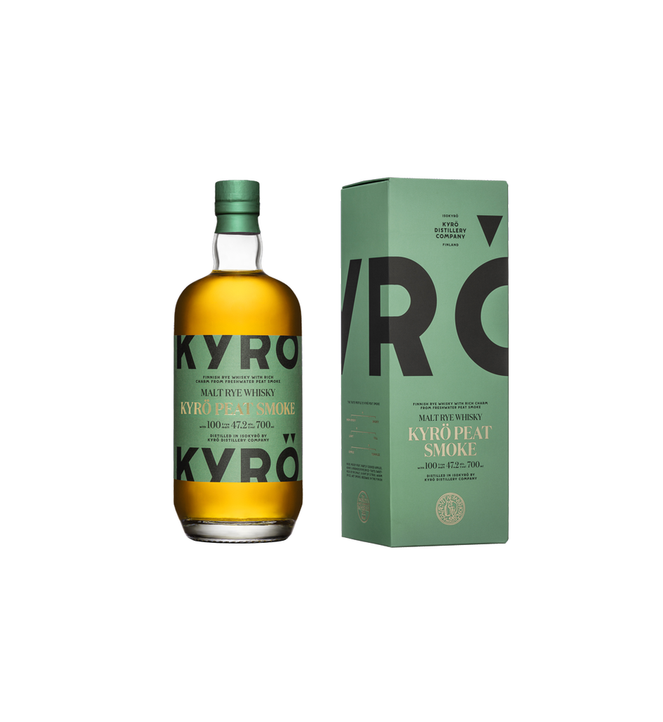 [WHKY008] KYRO Peat Smoke Malt Rye Whisky 47,2% 70CL GB